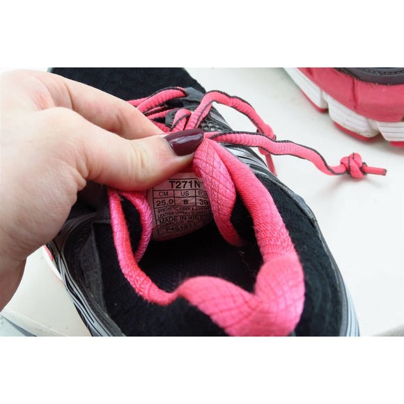 Asics Excel 33 Women Size 8 M Black Running Fabric T271n - Picture 7 of 9